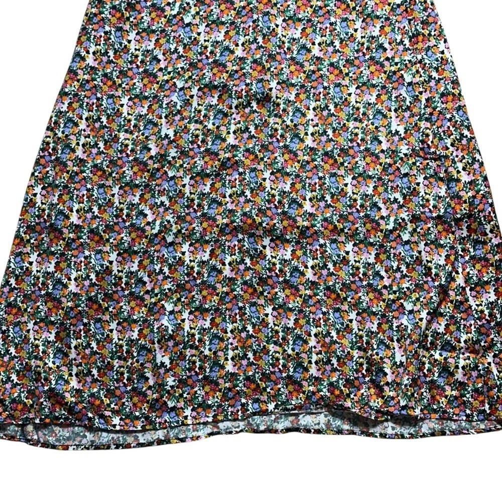 For Love & Lemons Multi Floral Print Hayes Midi Dress Womens M - Picture 4 of 9